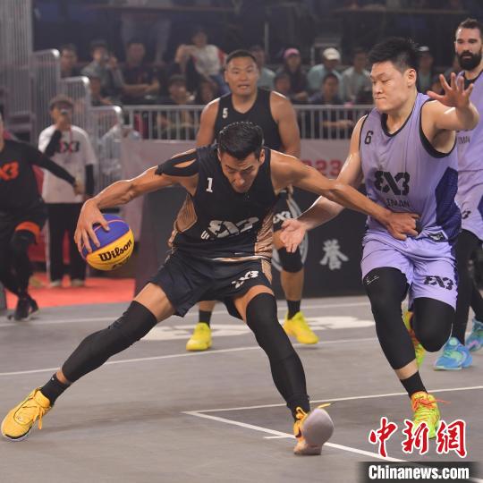 蒙古乌兰巴托队在2023年国际篮联三人篮球大师赛